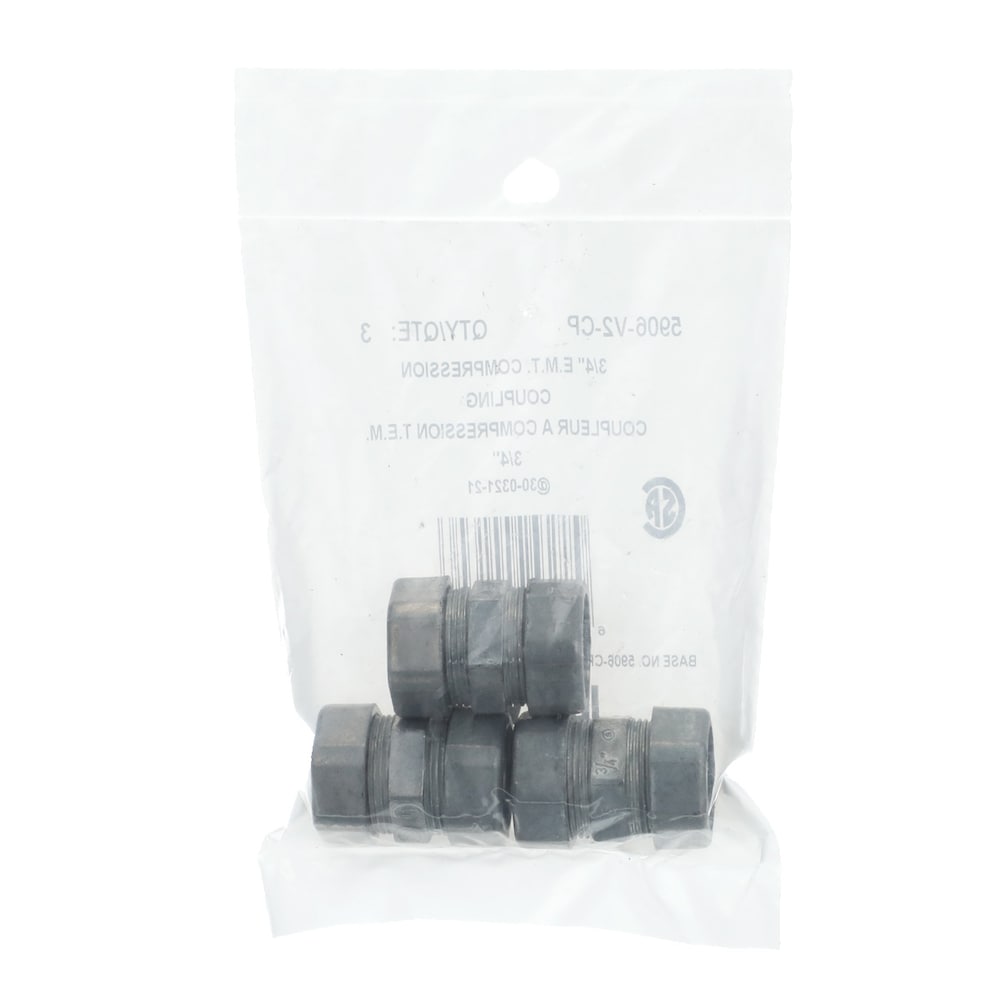 EMT 3/4 in. zinc compression coupling (Bag of 3 units)