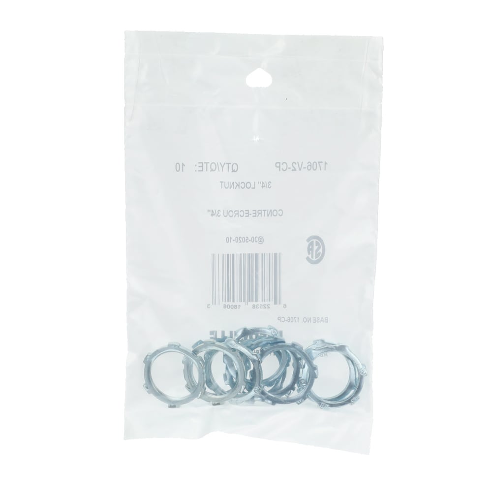 Contre-écrou en acier 3/4 po (sac de 10 unités)