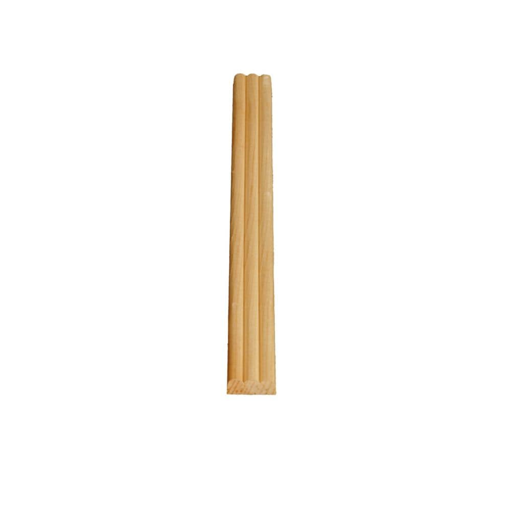 1/4-inch x 3/4-inch x 8 ft. Solid Clear Paintable Pine Screen Moulding