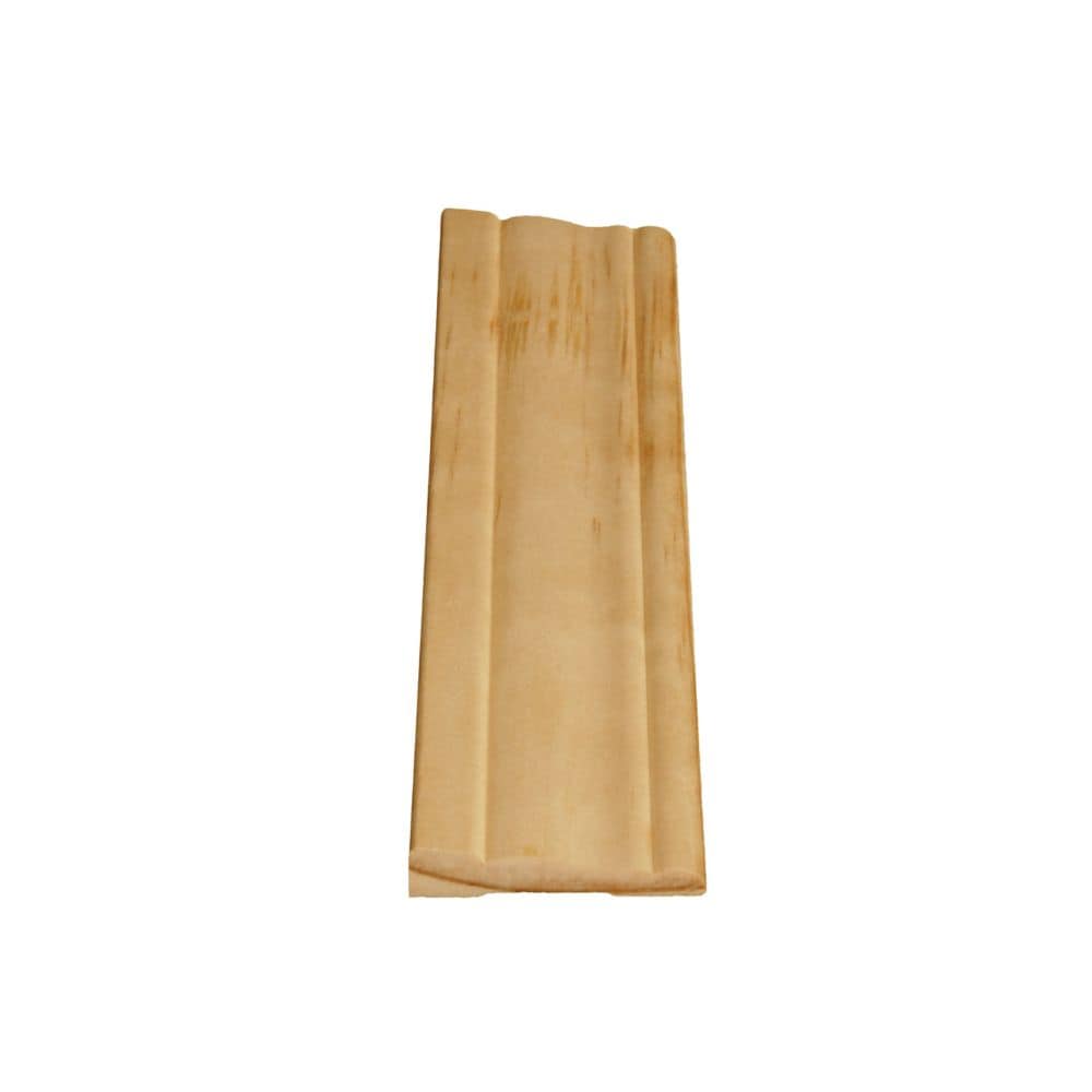 Cadrage colonial en pin massif transparent de 7/16 po x 2-1/8 po x 7 pi