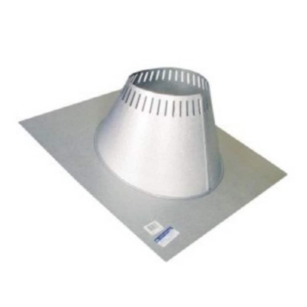 Max Chimney 6-inch diameter Roof Flashing for 0/12 to 6/12 Pitched Roofs