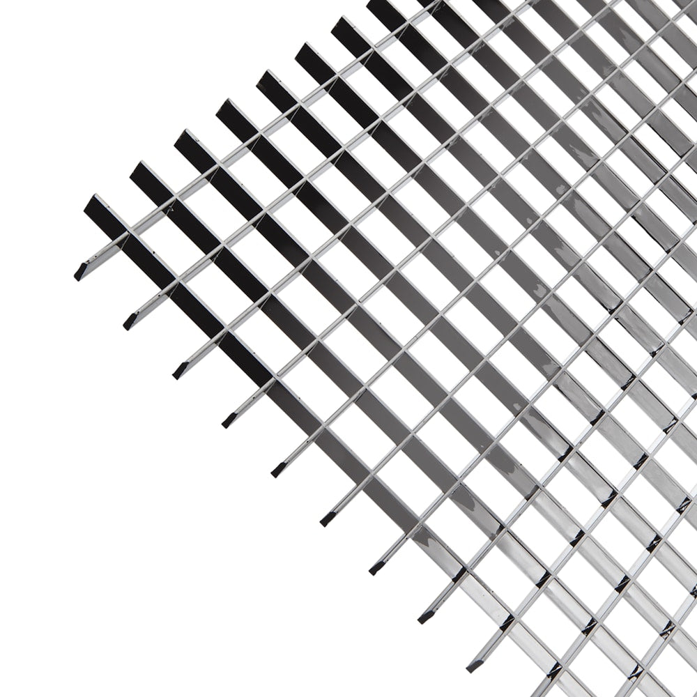 Egg Crate Silver Louver - 23.75 Inch x 47.75 Inch