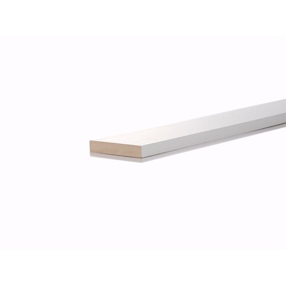 1-inch x 4-inch x 144-inch MDF Primed S4S Moulding