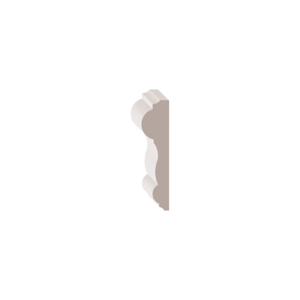 5/8-inch x 2 1/2-inch x 96-inch MDF Primed Fibreboard Chair Rail