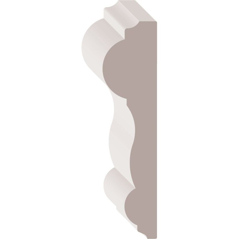 5/8-inch x 2 1/2-inch x 96-inch MDF Primed Fibreboard Chair Rail