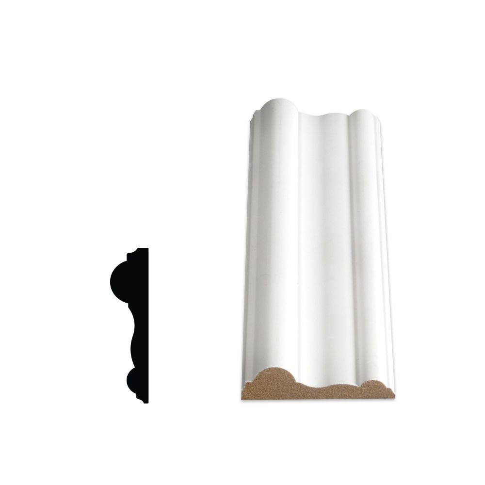 5/8-inch x 2 1/2-inch x 96-inch MDF Primed Fibreboard Chair Rail
