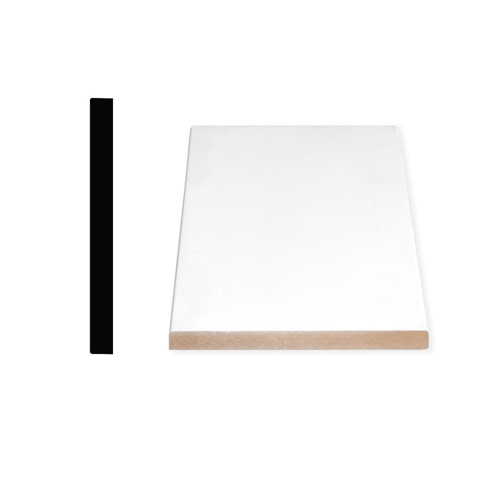 1-inch x 6-inch x 144-inch MDF Primed Fibreboard S4S Moulding