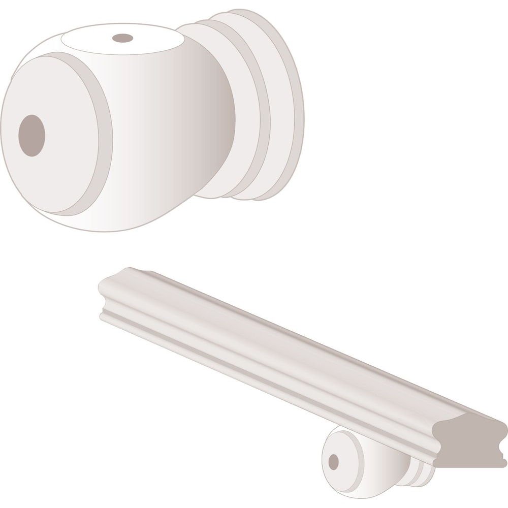 Support de rampe standard en pin noueux de 2 7/8 po x 2 7/8 po x 4 po