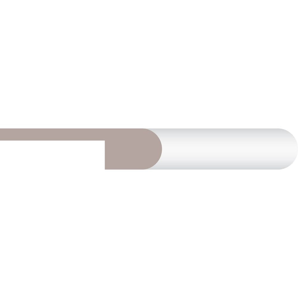 Nez de marche en chêne brut de 1 1/16 po x 4 1/4 po x 5/16 po x 6 pi