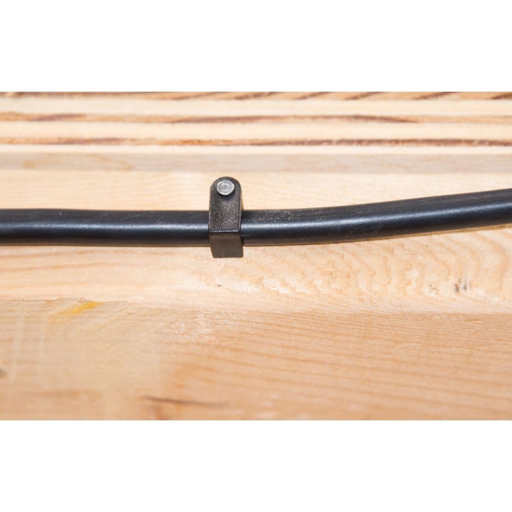Agrafe coaxiale 1/4 po noire; 50/paquet