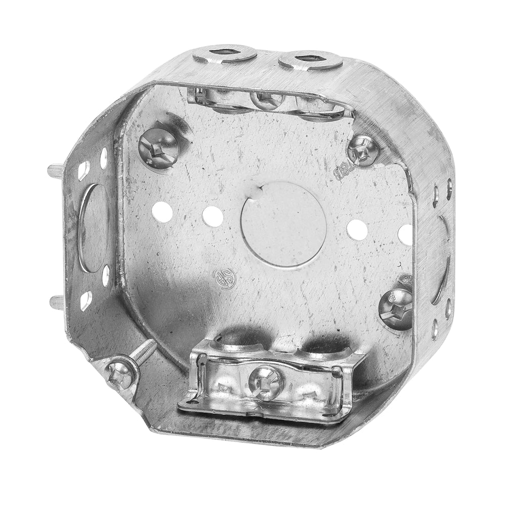 4 x 4 x 1-1/2 D.  15 cu.inch Octagon Steel Box