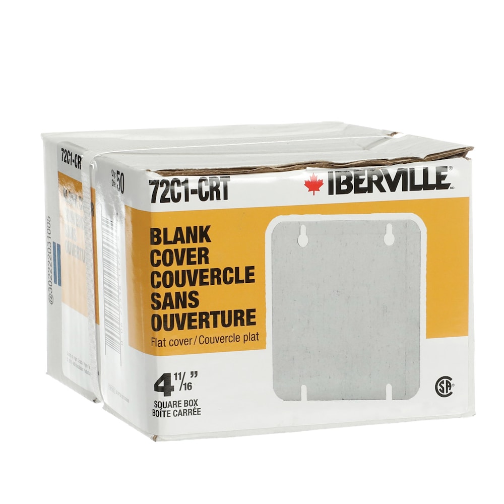 4-11/16 x 4-11/16 in. square flat blank cover