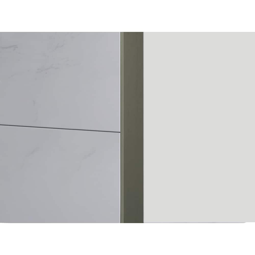 Aluminum Flat Tile Edge - 1/2 in. (12.5 mm) x 8 ft. Bright Brass (BBR) - For Walls & Floors