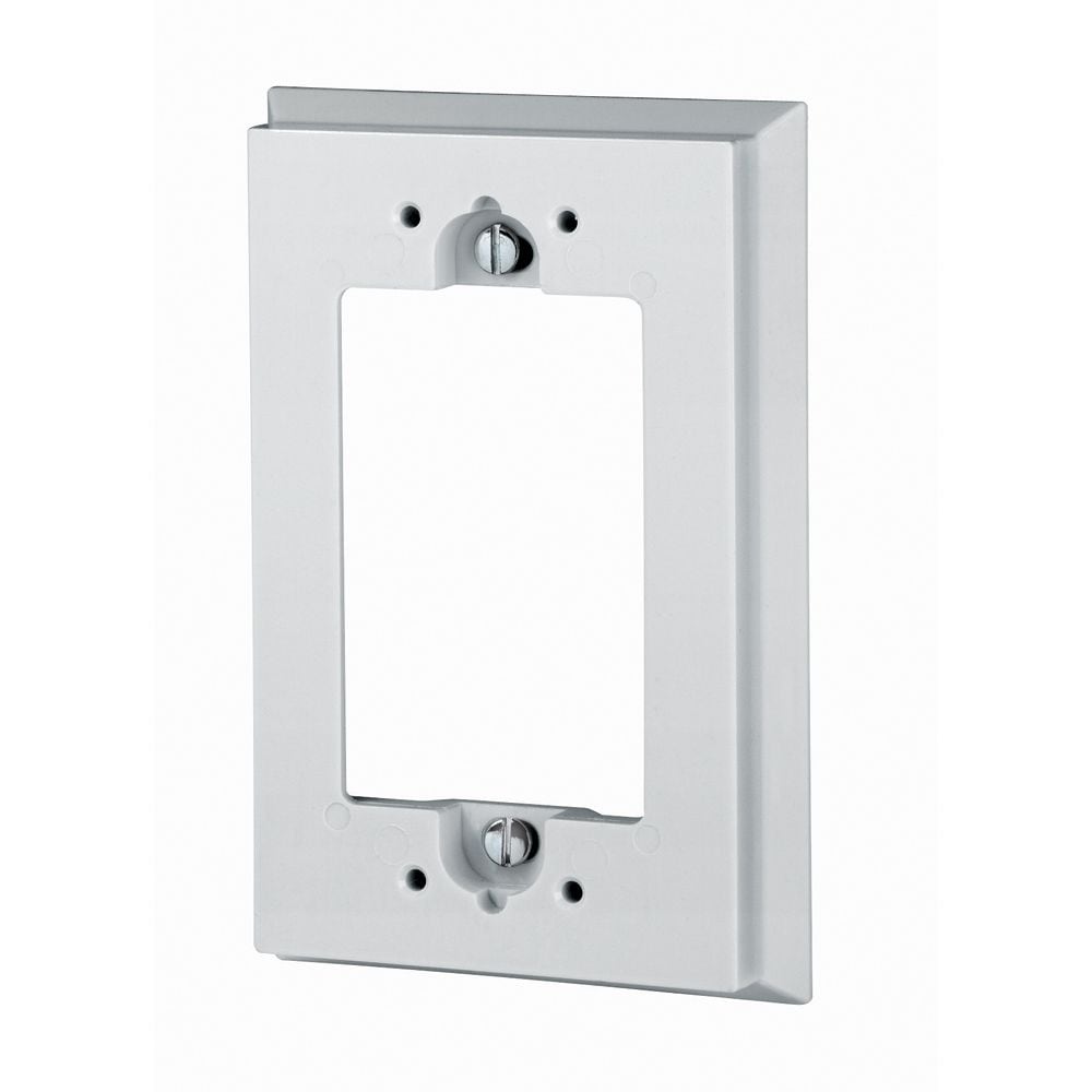 Shallow Wall Box Extender for GFCI, White