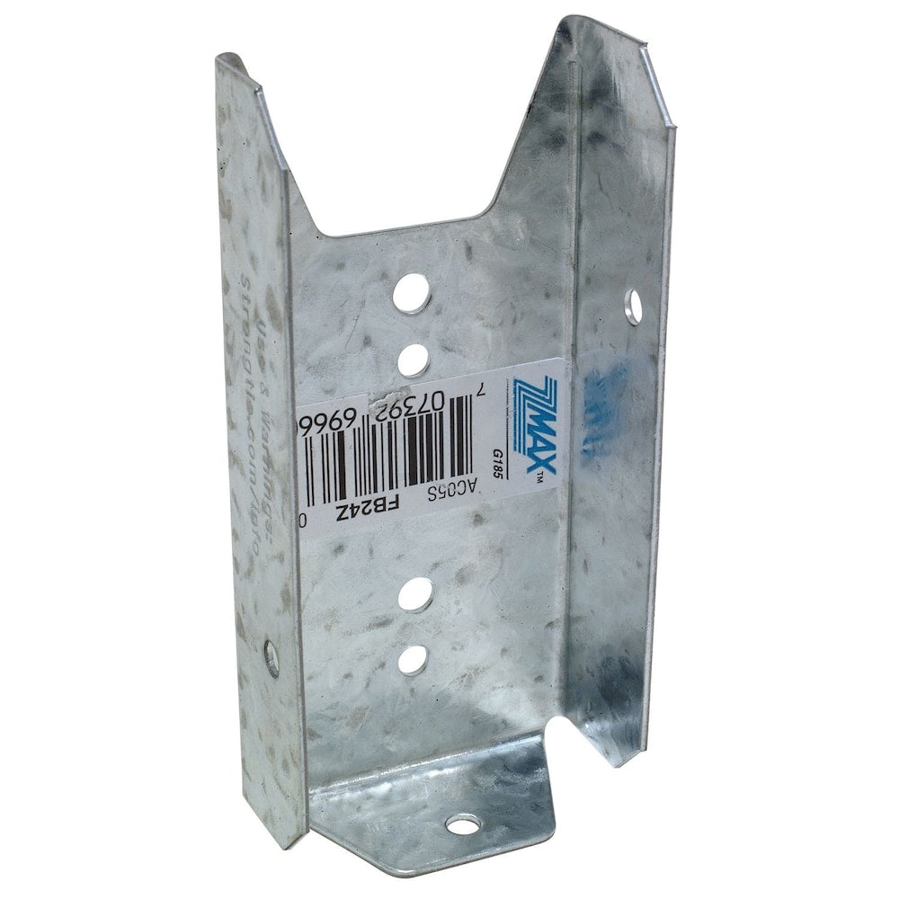 Support de rail de clôture galvanisé FB ZMAX pour 2x4