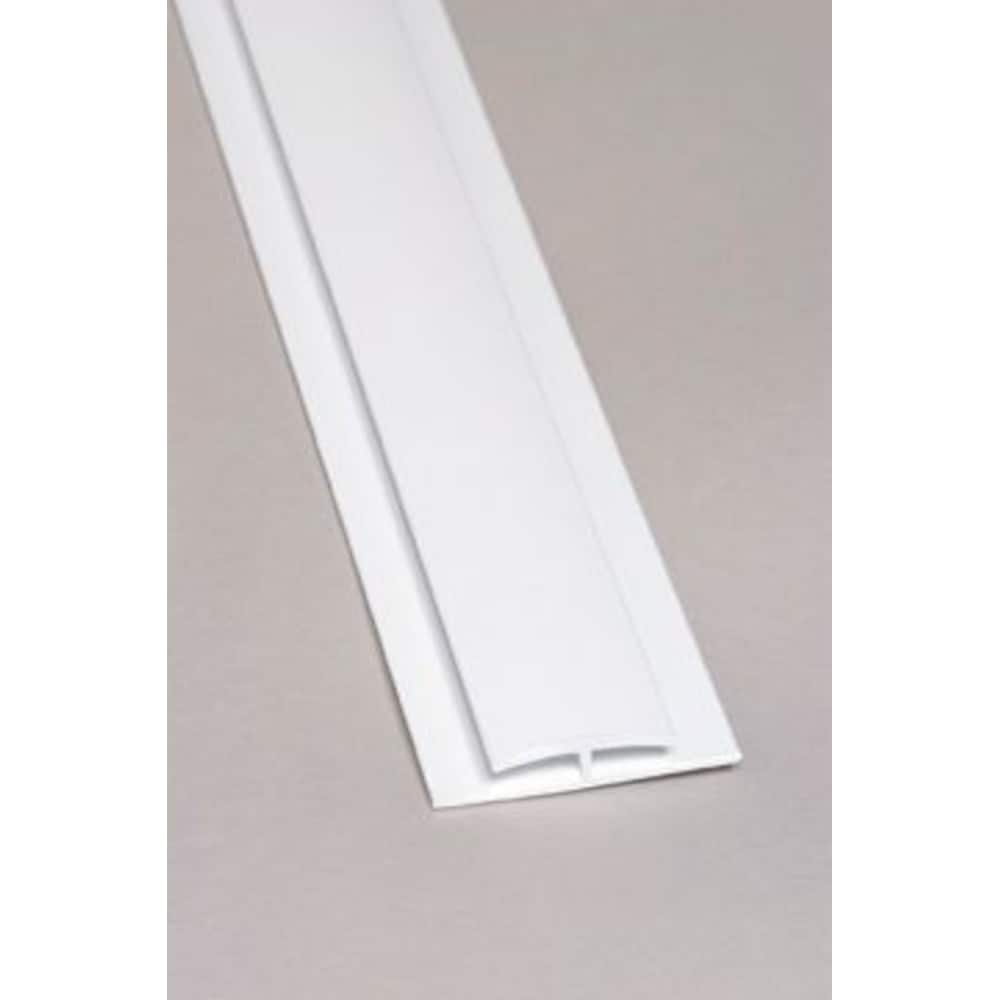 Divider Bar PVC White Moulding 8 Ft.