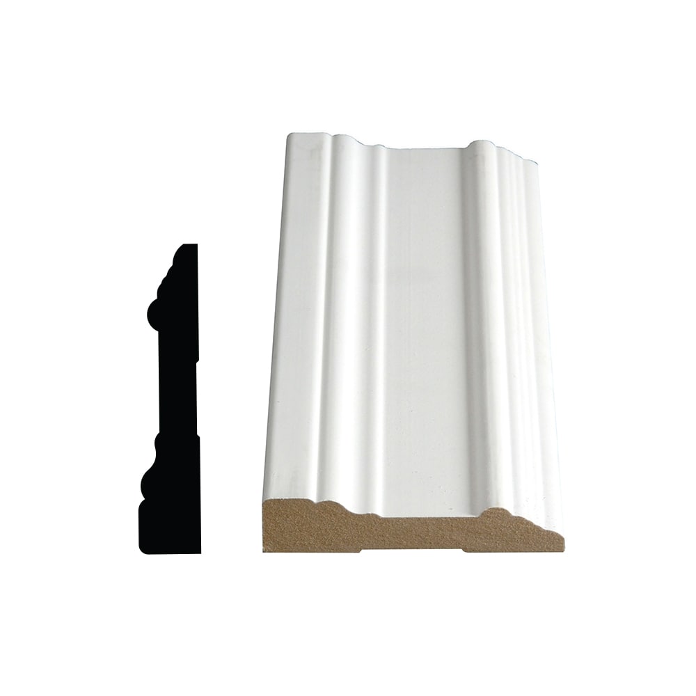 3/4-inch 3 1/2-inch Colonial LDF Primed Fibreboard Casing
