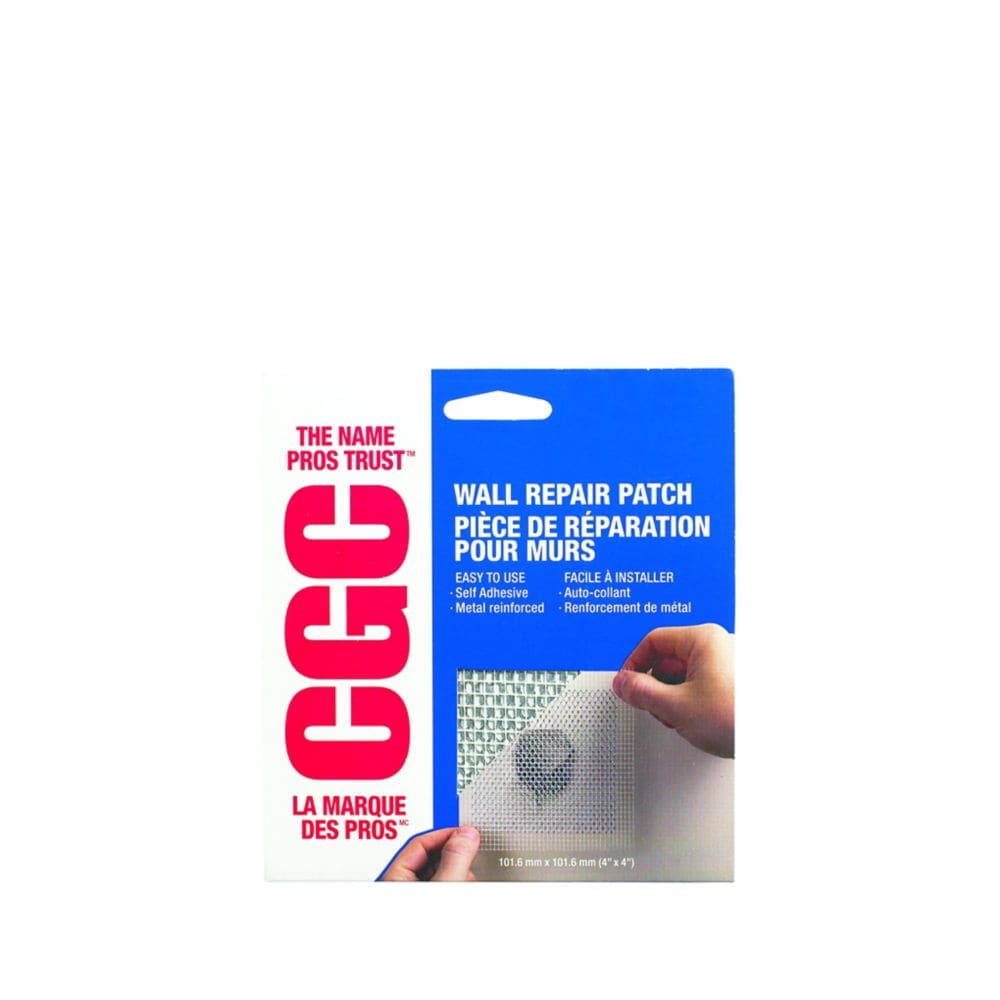 Pièce de réparation pour cloisons sèches, 4 po x 4 po