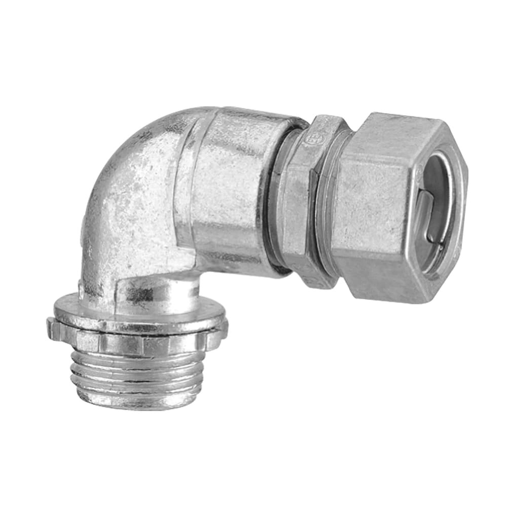 EMT 90 degree zinc 1/2 in. compression fitting