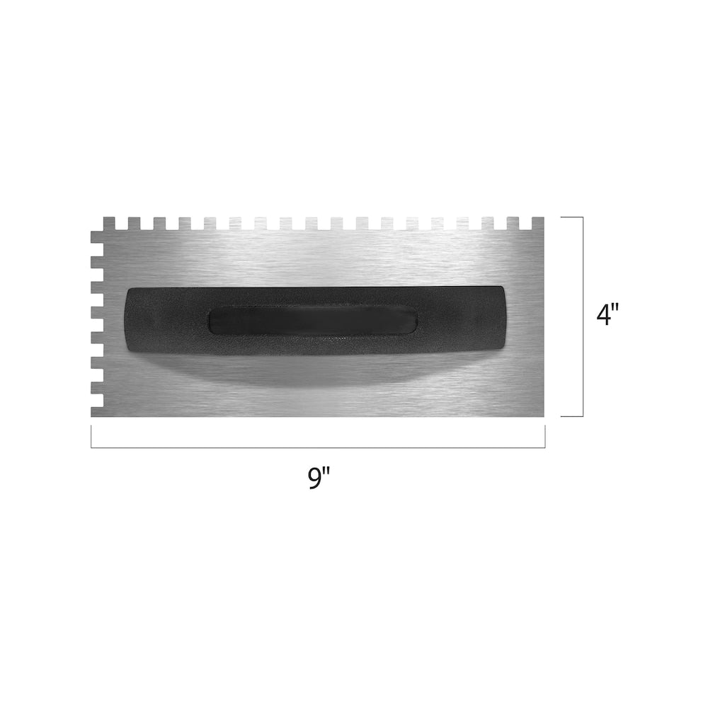 1/4 in. x 1/4 in. x 1/4 in. Square-Notch Economy Flooring Trowel