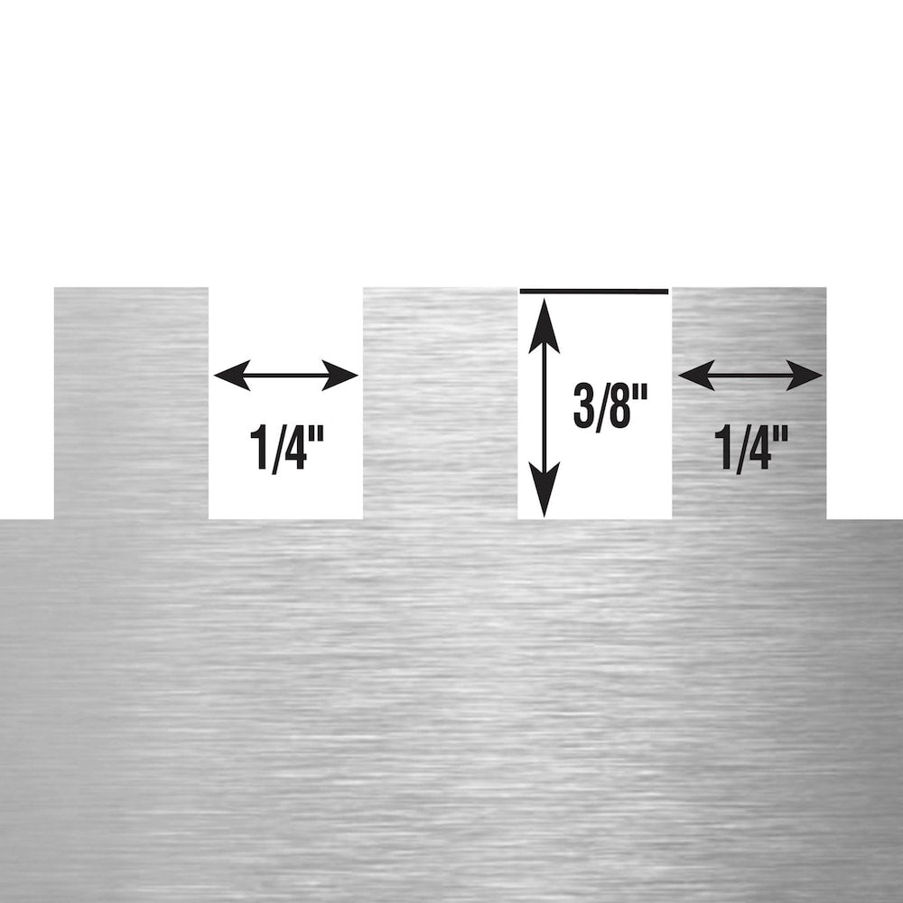 1/4 in x 3/8 in x 1/4 in Square Notched Economy Flooring Trowel