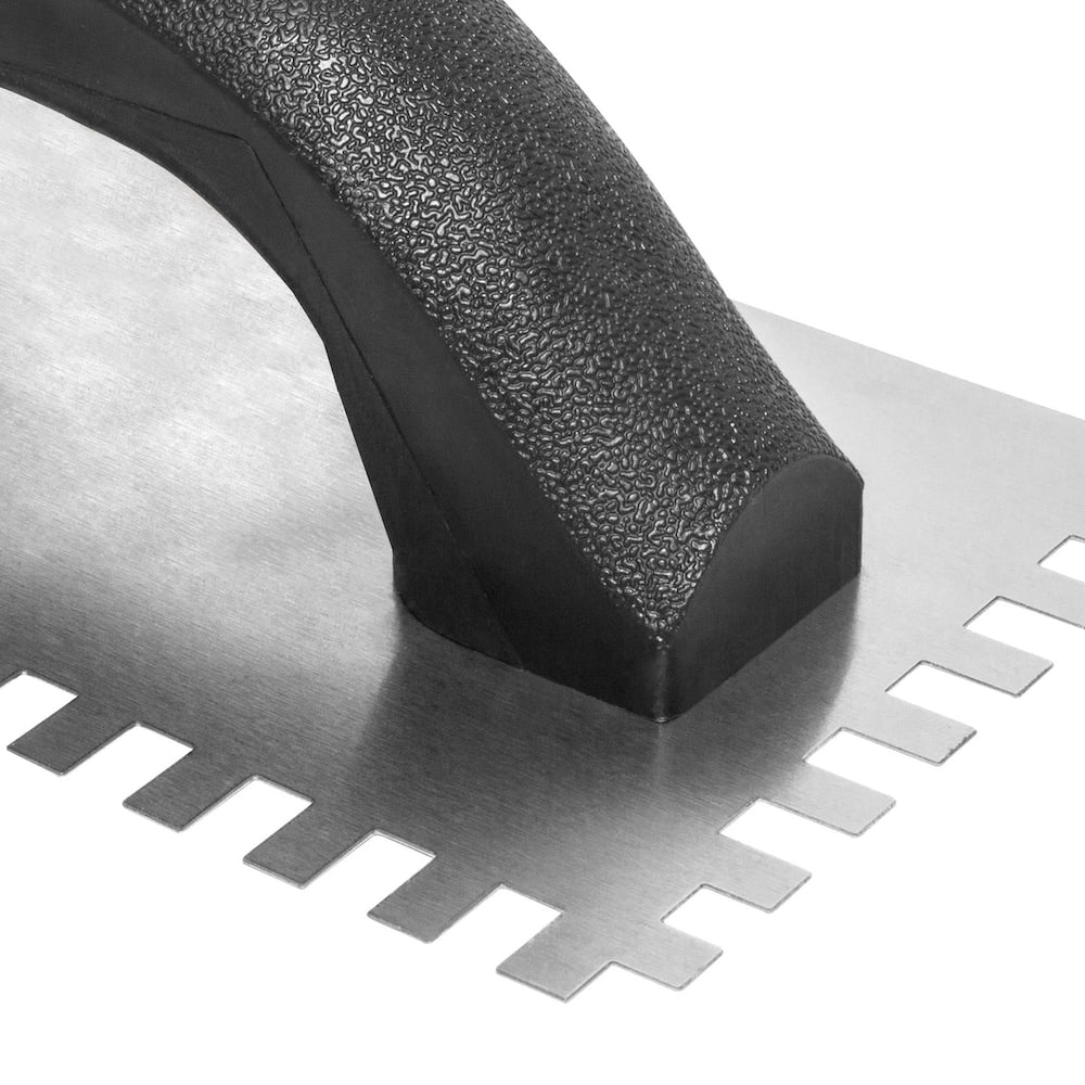 1/4 in x 3/8 in x 1/4 in Square Notched Economy Flooring Trowel