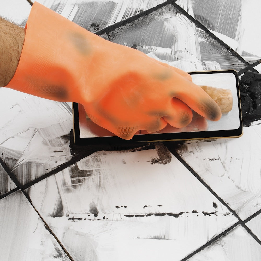 Heavy Duty Latex Tile Grouting and Multipurpose Gloves (1 Pair)