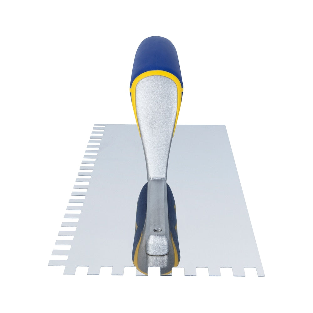 1/4 in. x 3/8 in. x 1/4 in. Comfort Grip Stainless Steel Square-Notch Flooring Trowel
