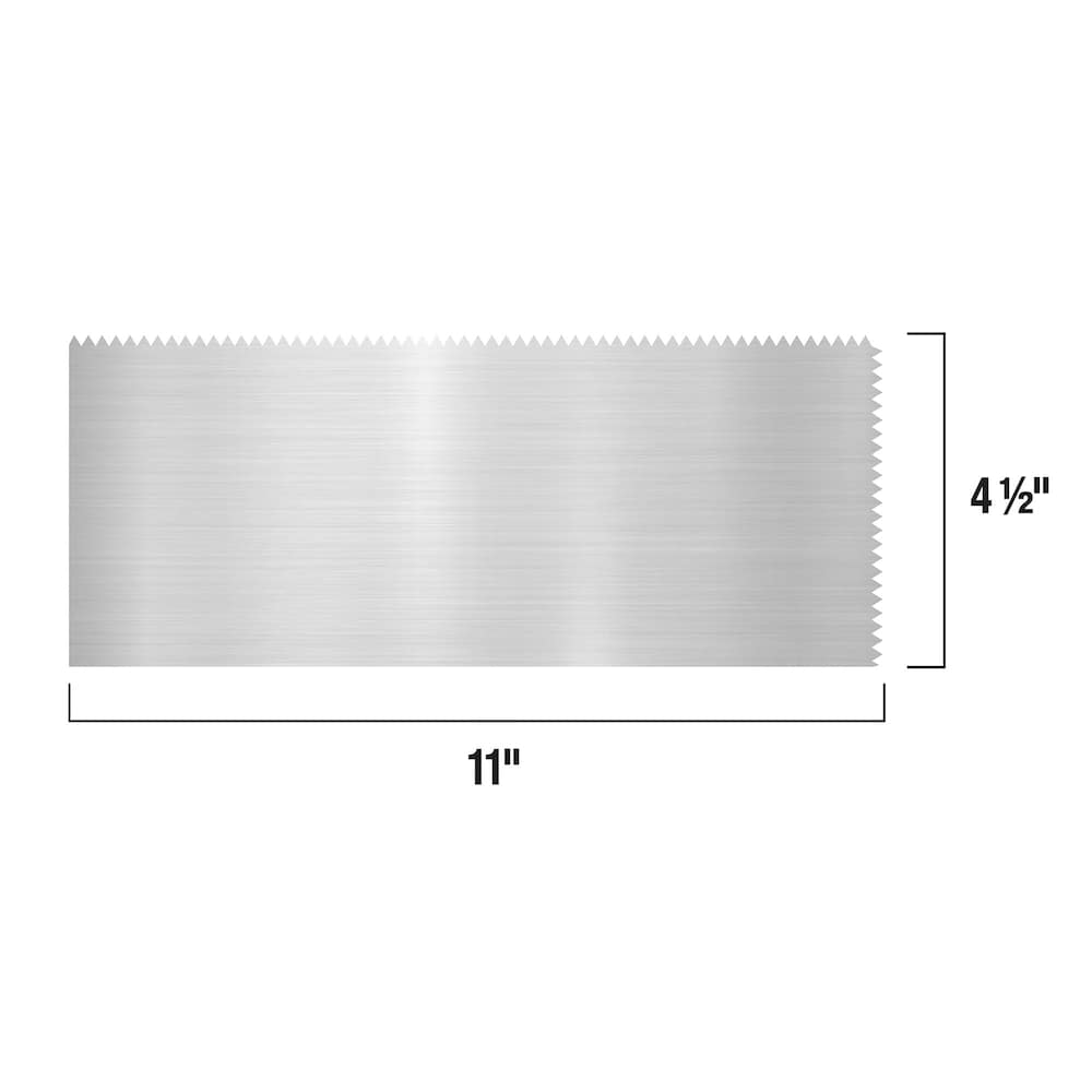 Truelle à plancher à encoches en V en acier inoxydable à prise confortable de 3/16 po x 5/32 po