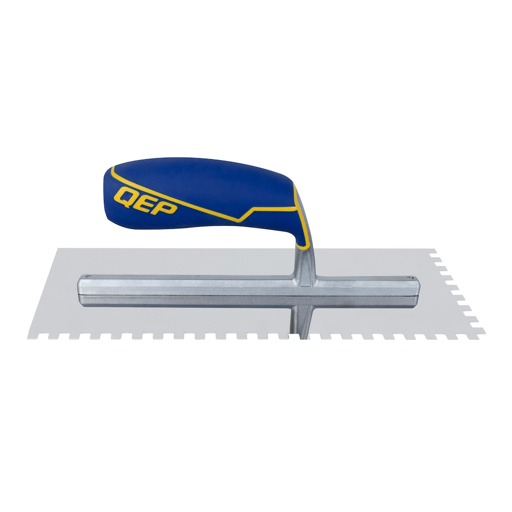 1/4 in. x 1/4 in. x 1/4 in. Comfort Grip Stainless Steel Square-Notch Flooring Trowel