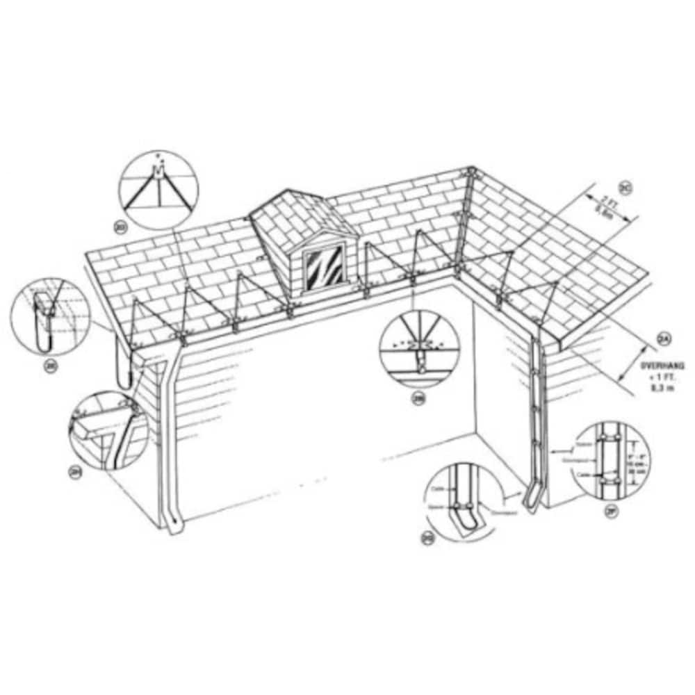 Câble de dégivrage pour toits et gouttières RoofGuard ® de 60 pieds