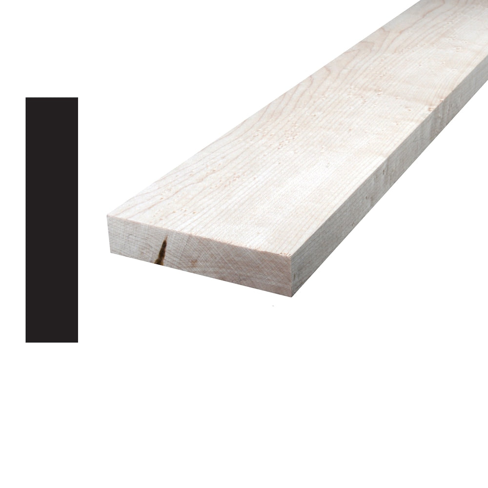 1-inch x 4-inch x 8 Feet Maple Hardwood Hobby Board S4S