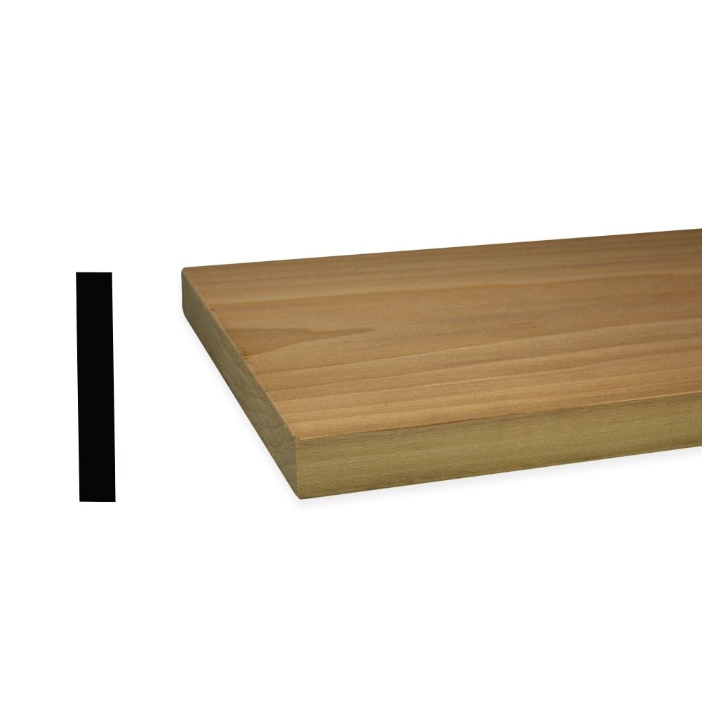 Planche de loisir en bois dur de peuplier de 1 pouce x 8 pouces x 6 pieds S4S