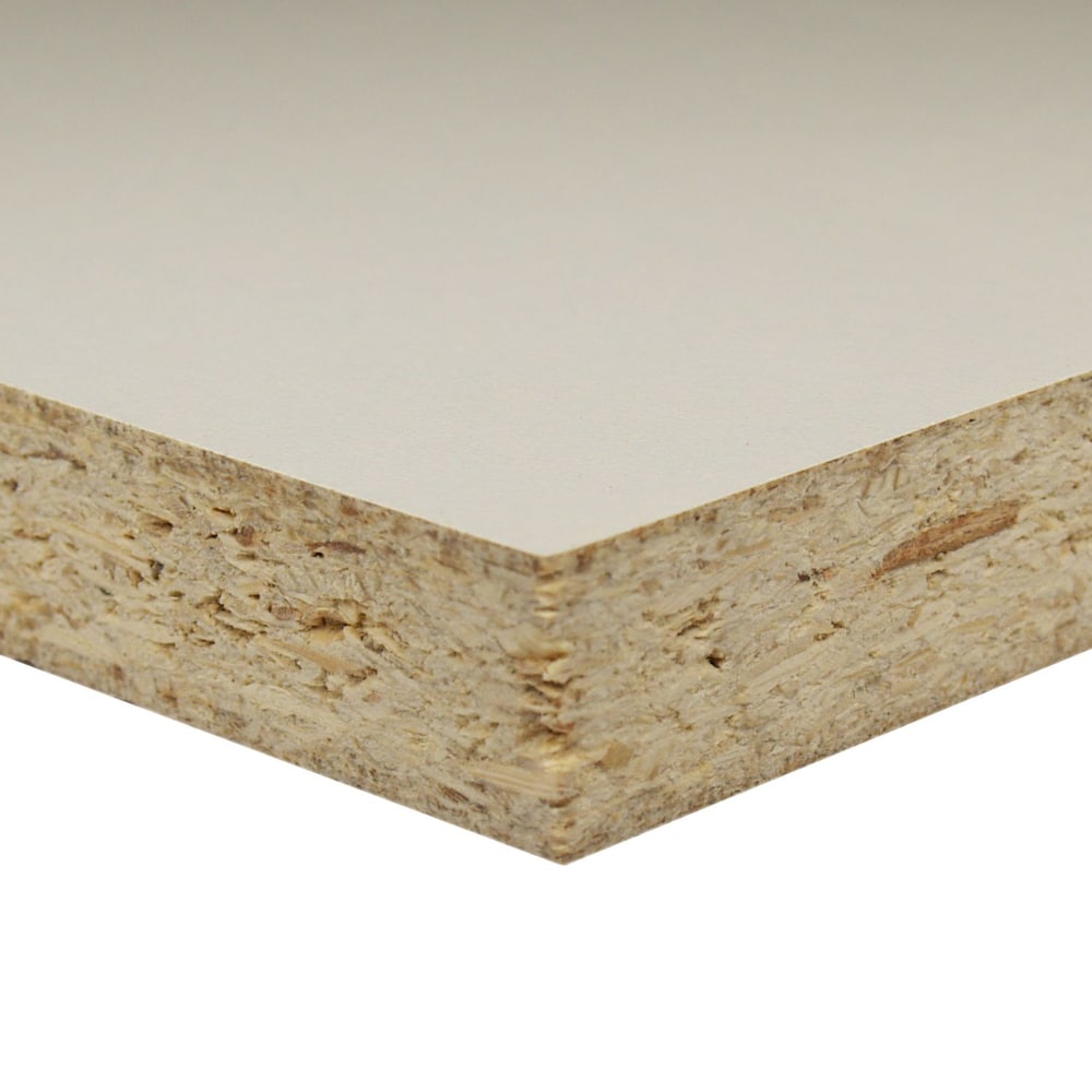 3/4 Inch x 2 Feet x 4 Feet White Melamine Particle Board Handy Panel