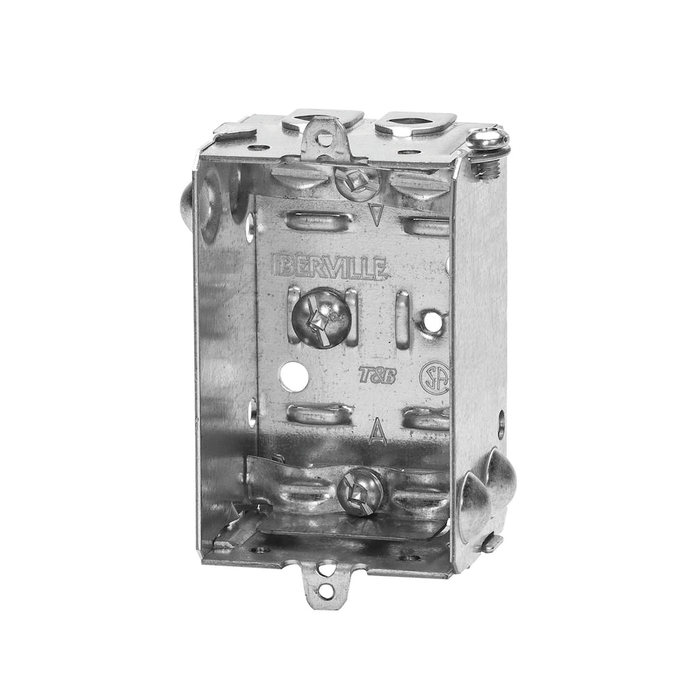 3 x 2 x 1-1/2 D. Gangable 8 cu.inch Rectangle Steel Device Box
