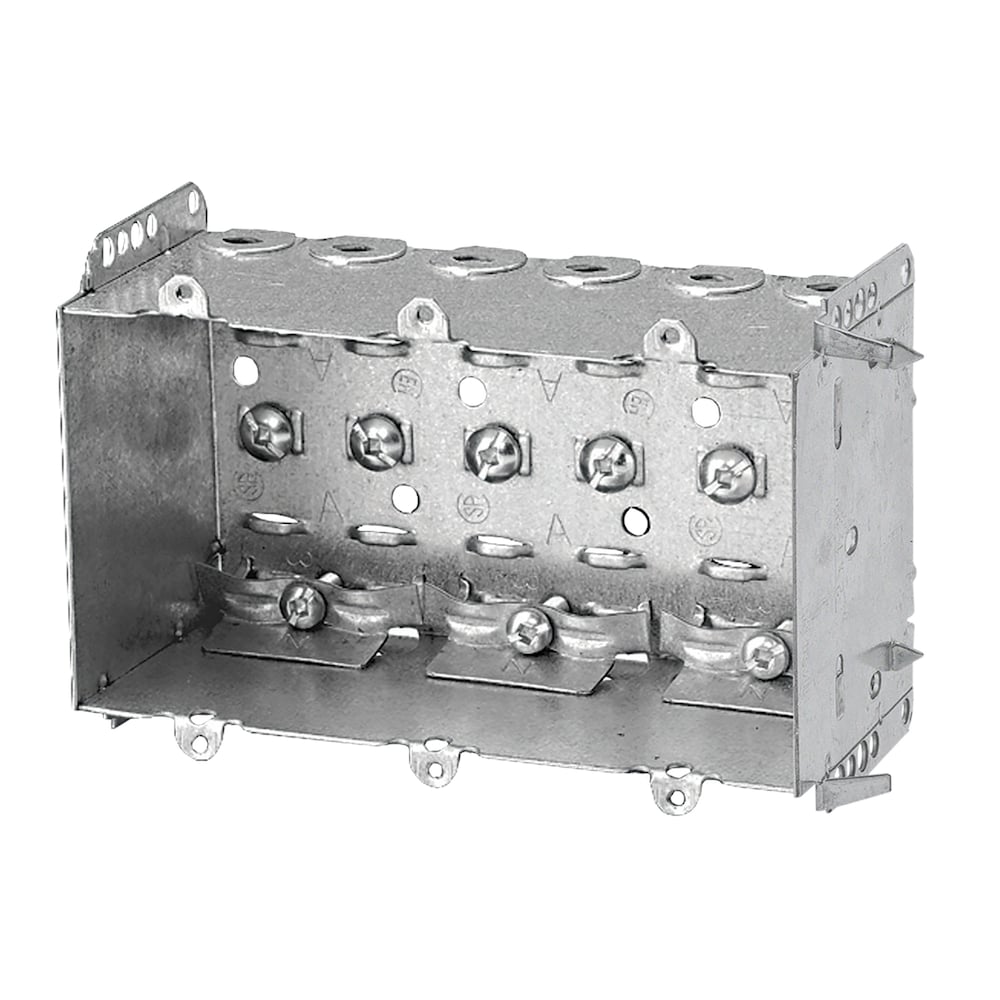 3 x 5-1/2 x 2-1/2 D. Three Gang 37.5 cu.inch Rectangle Steel Device Box