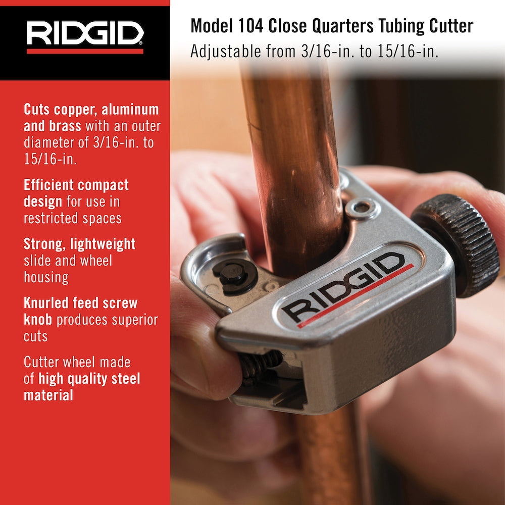 No. 104 Tubing Cutter 3/16 In. - 5/16 In.