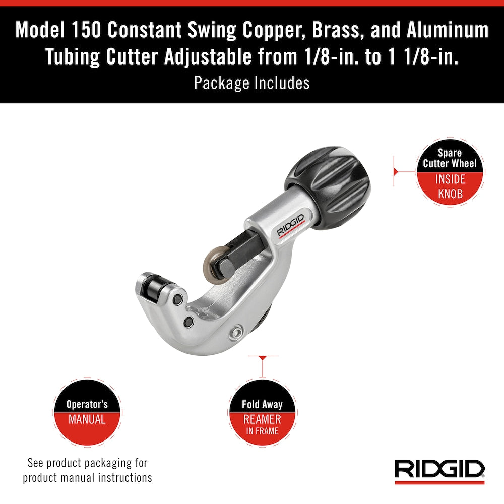 No. 150 Tubing Cutter 1/8 In. - 1 1/8 In.