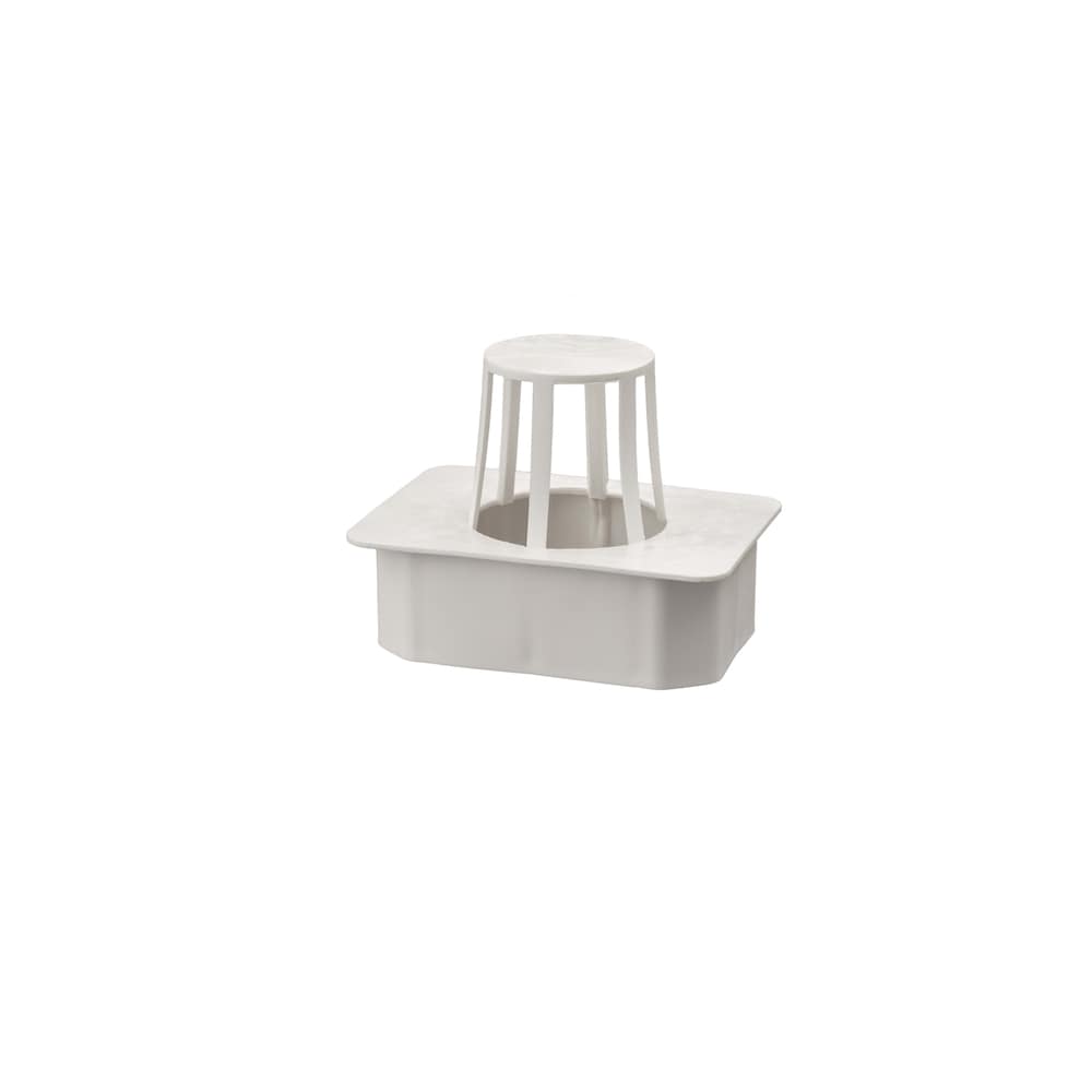 2-inch x 3-inch Vinyl Rectangular Outlet in White