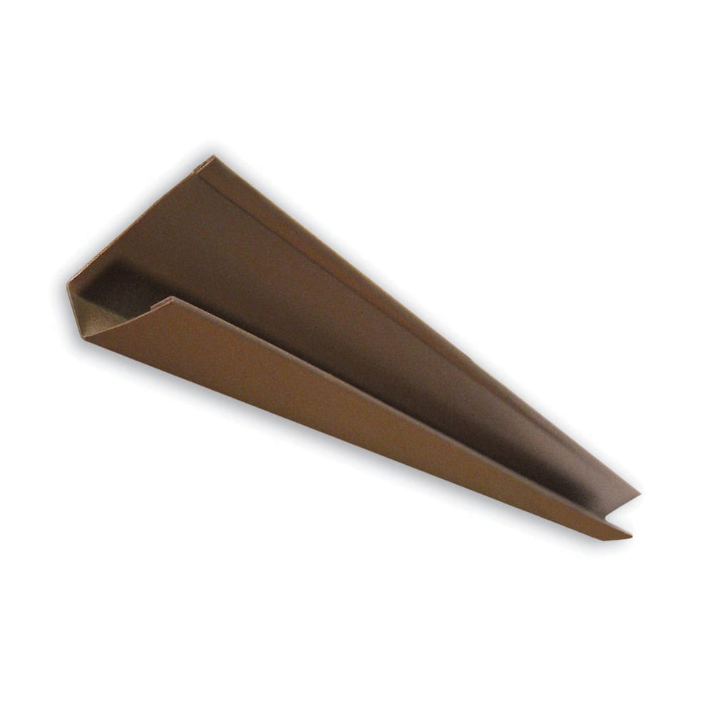 10 ft. L x 1 1/2-inch W Aluminum J-Trim in Brown