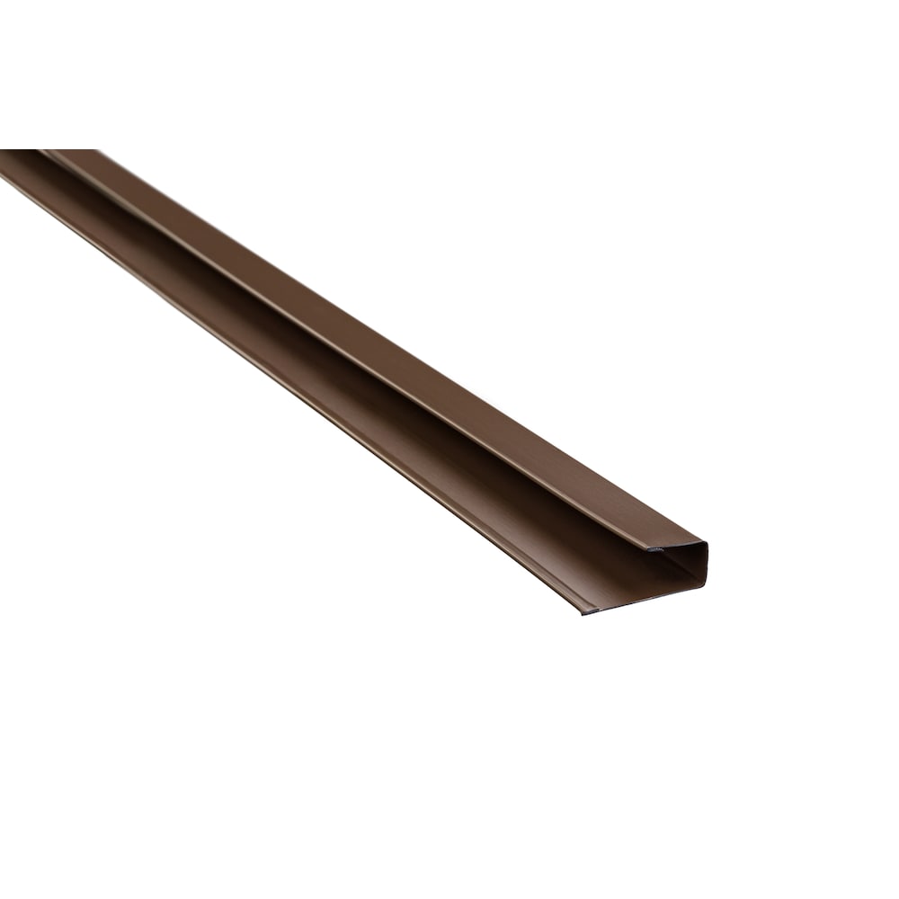 10 ft. L x 1 1/2-inch W Aluminum J-Trim in Brown