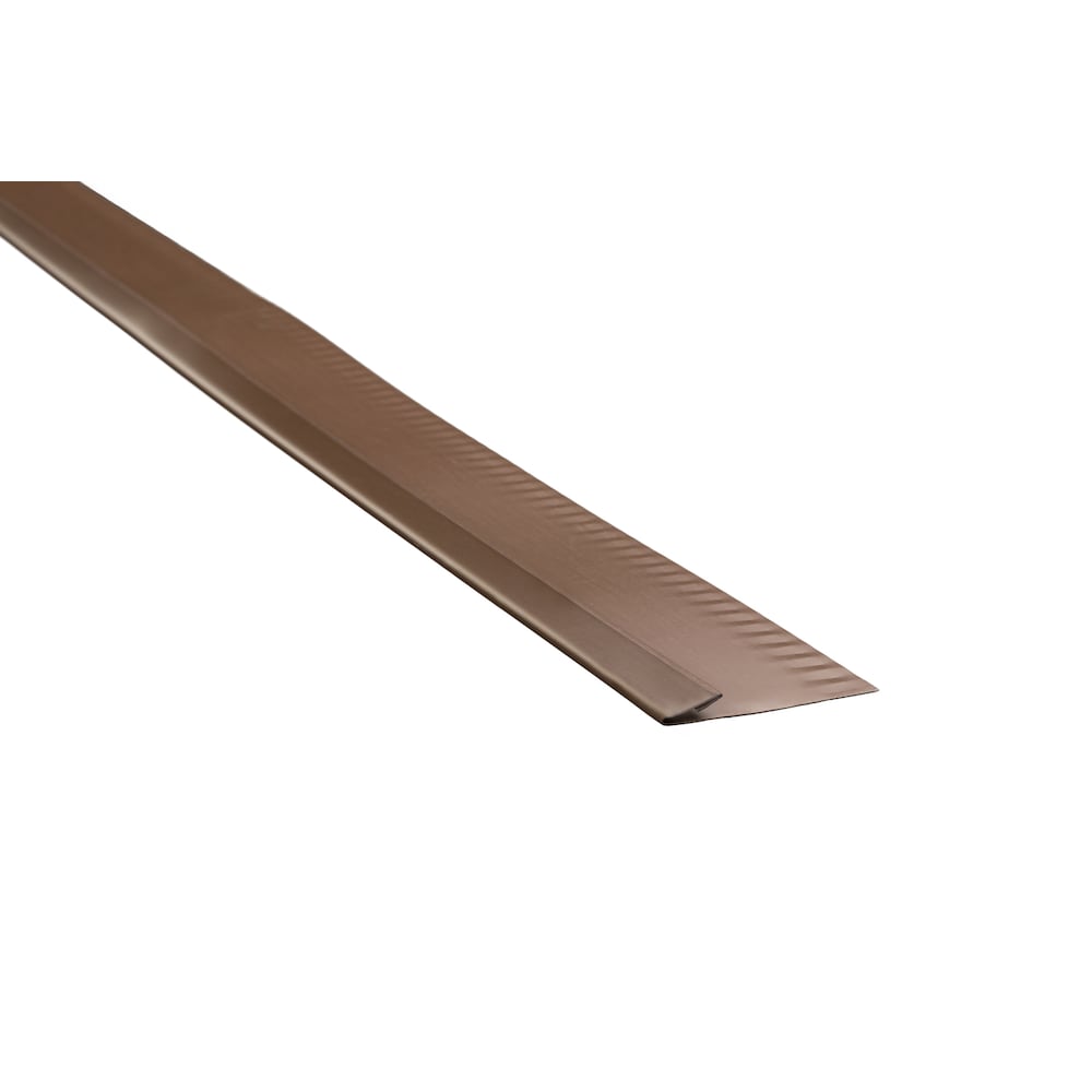 Garniture de seuil en aluminium de 10 pi L x 2 po l x 2 po H en brun