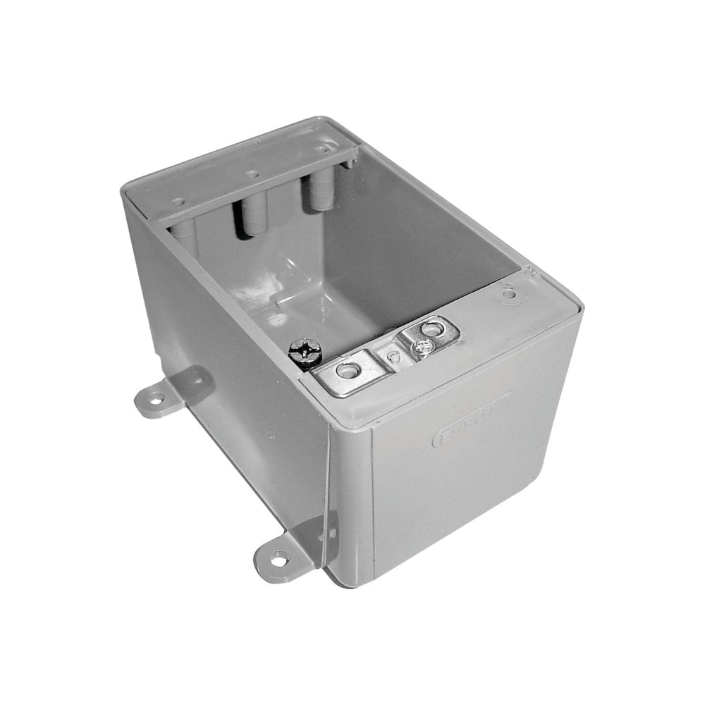 2-7/8 x 4-5/8 x 2-3/4 D. 1-Gang No Hub Weatherproof PVC Device Box
