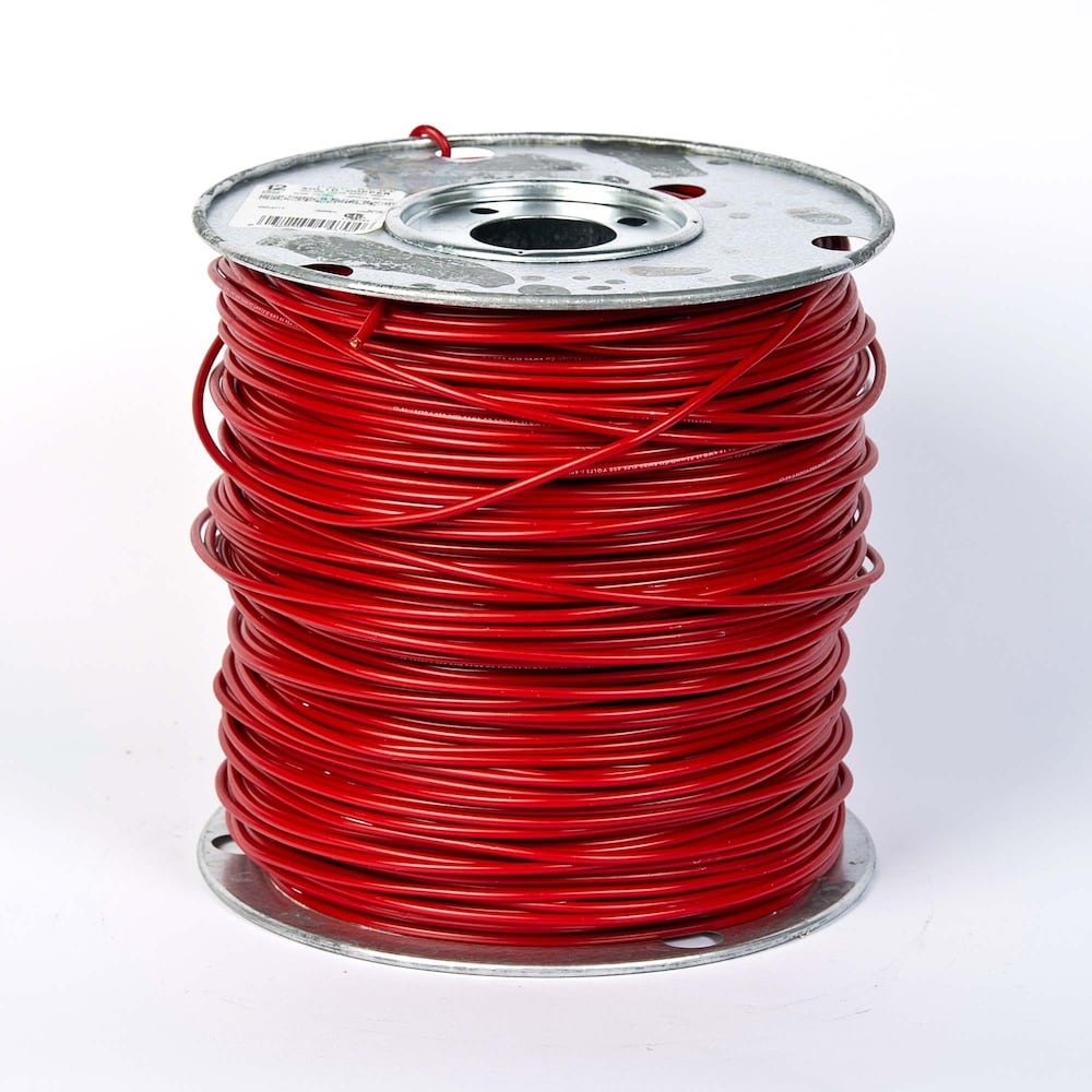12/1 RW90 300M Electrical Wire - Red