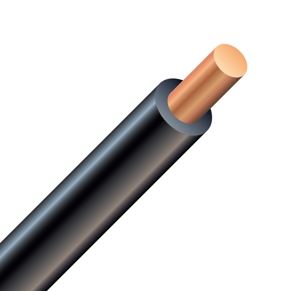 10/1 RW90 300M Electrical Wire - Black