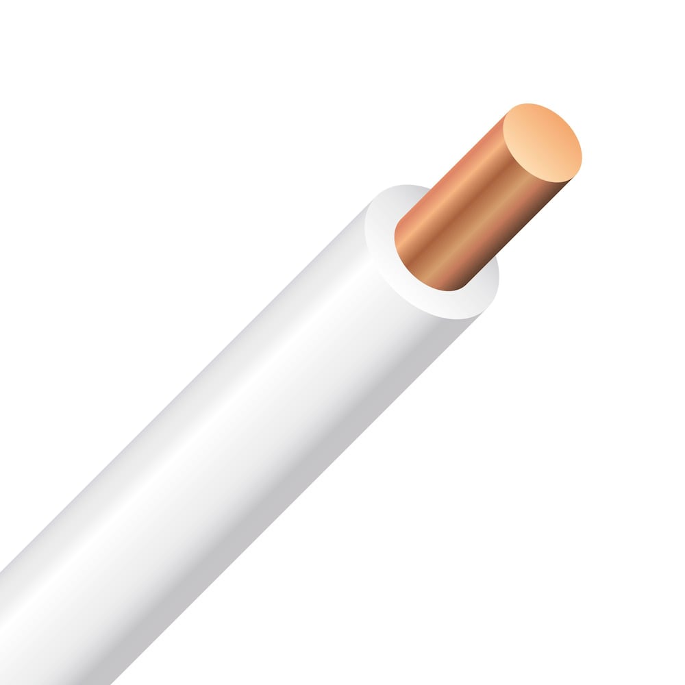 10/1 RW90 300M Electrical Wire - White