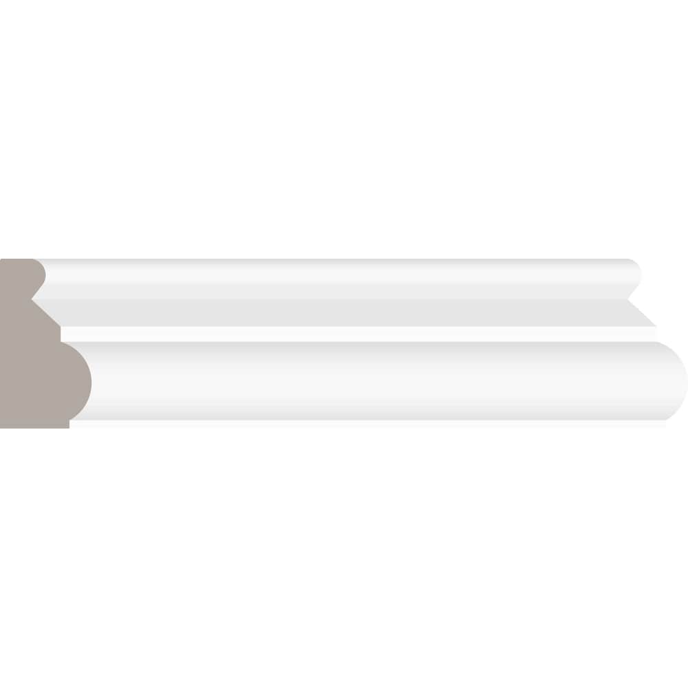 3/4-inch x 1 3/8-inch x 96-inch LDF Primed  Base Cap Moulding
