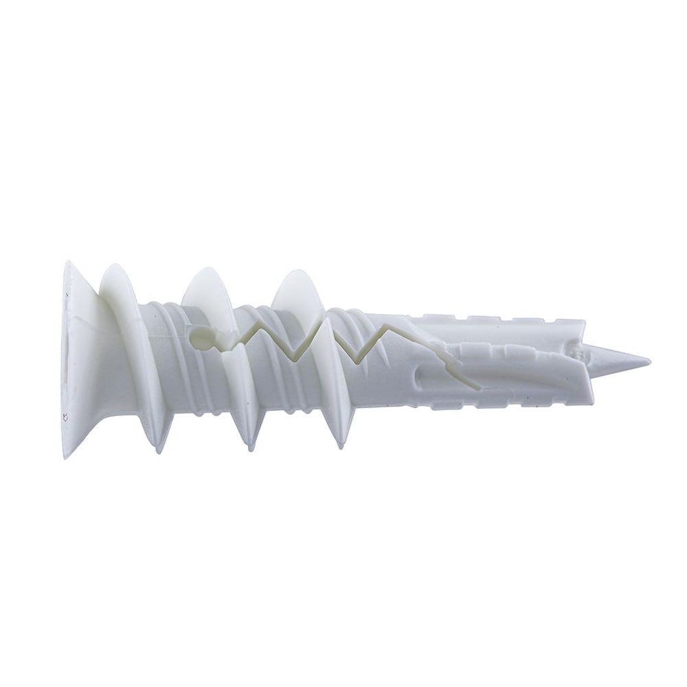 Twist N Lock #8 Self-Drilling Nylon Drywall Anchors Screws, Heavy Duty, 20pcs