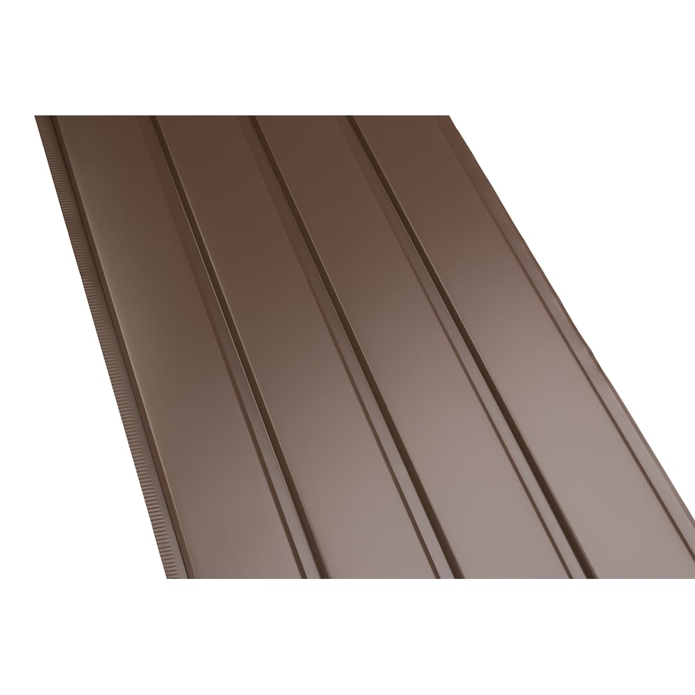10 ft. L x 16-inch W Aluminum 4-Panel Non-Vented Soffit in Brown
