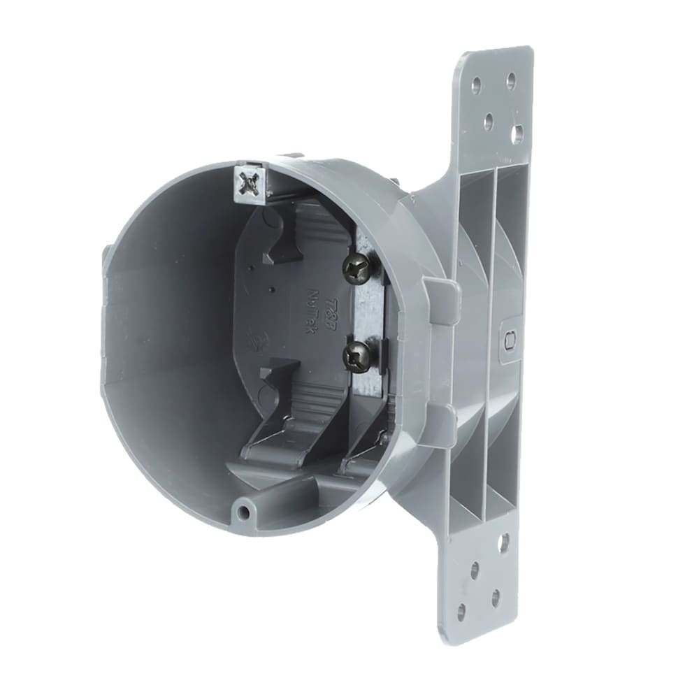 3-3/4 x 4 x 2-3/4 D. 26 cu in. Round Ceiling Box with Side Bracket